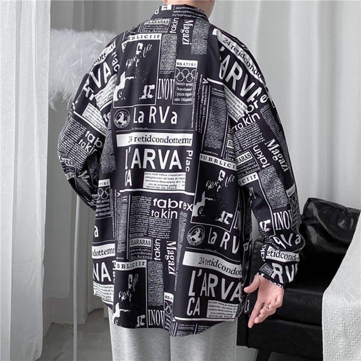 柄シャツ テキストデザイン 長袖 | Decorative  | 詳細画像5 