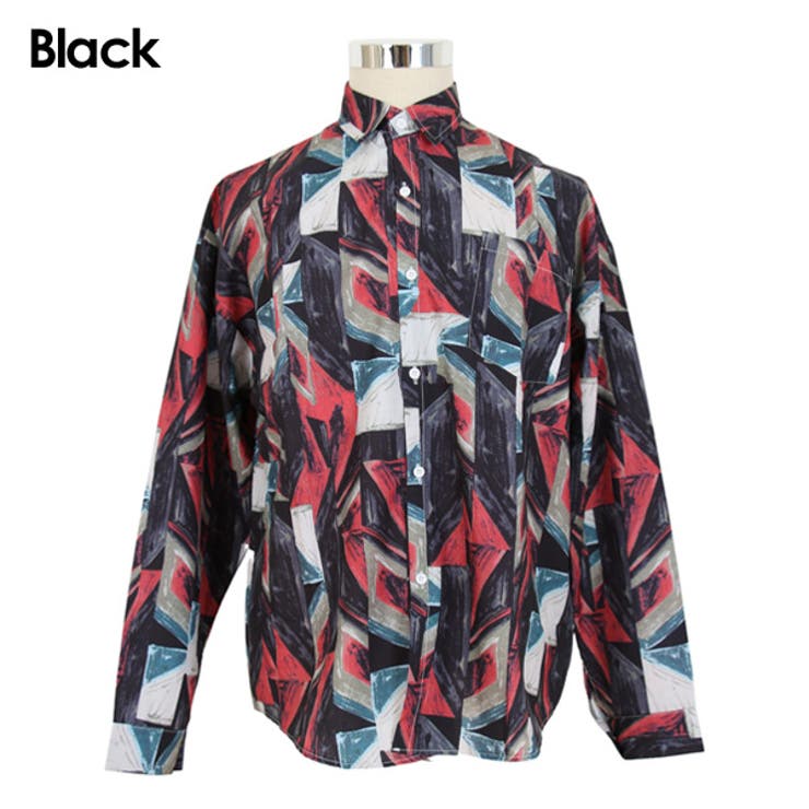 柄シャツ 幾何柄 配色 | Decorative  | 詳細画像15 