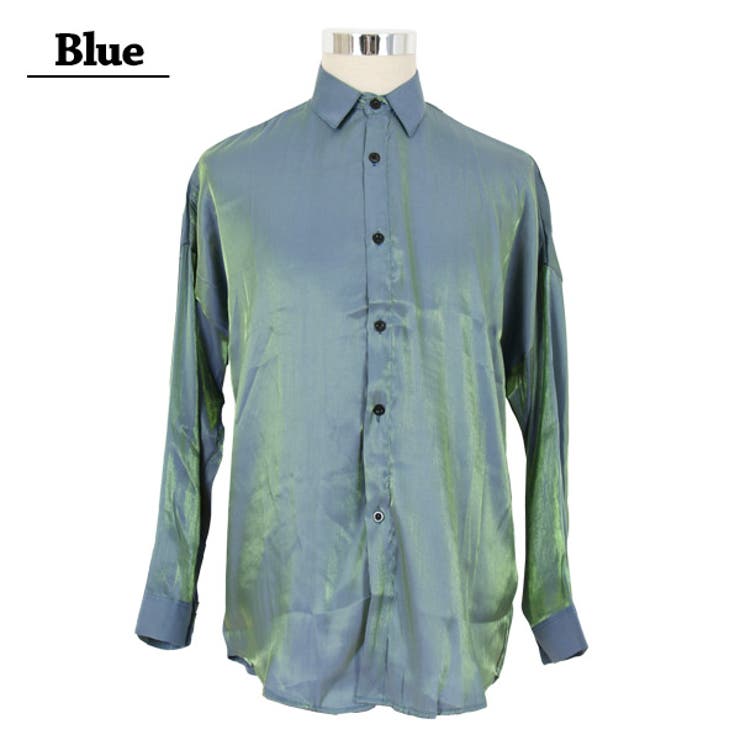 カラーシャツ 光沢 長袖シャツ[品番：DCTW0003679]｜Decorative