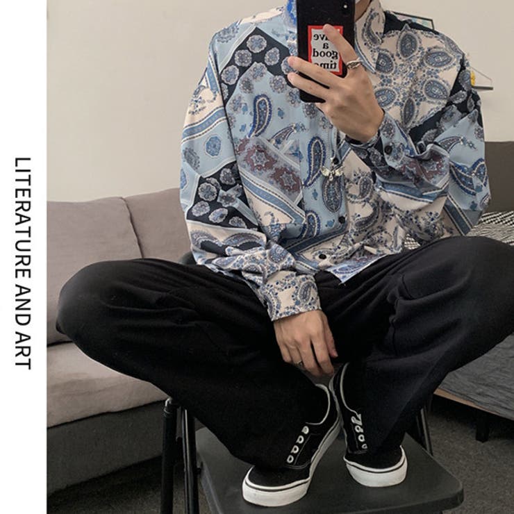 派手なシャツ Azuma - CYBORG'S OPEN COLLAR SHIRT / シャツ | HAZE