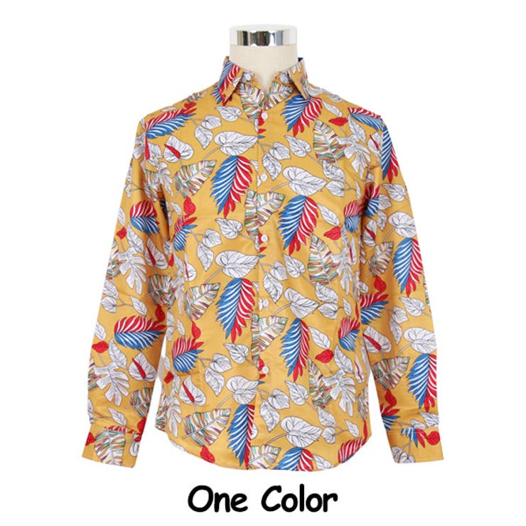 柄シャツ リーフ柄 ボタニカル柄 | Decorative  | 詳細画像12 
