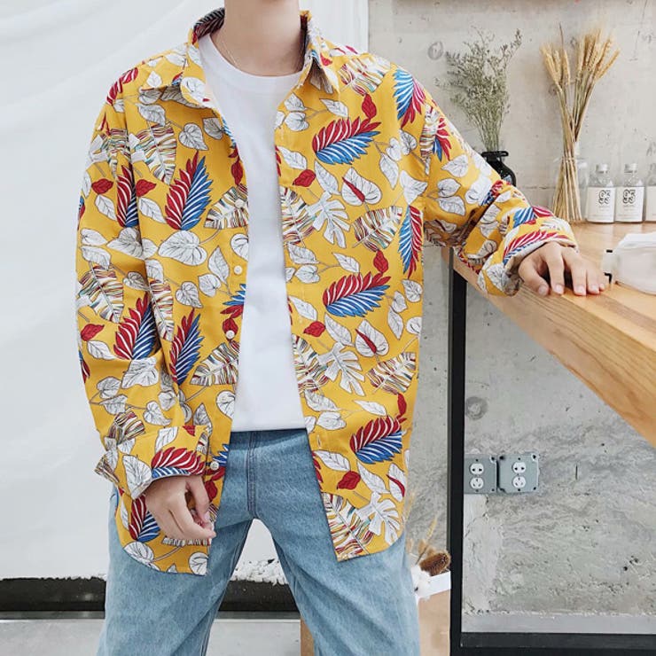 柄シャツ リーフ柄 ボタニカル柄 | Decorative  | 詳細画像5 