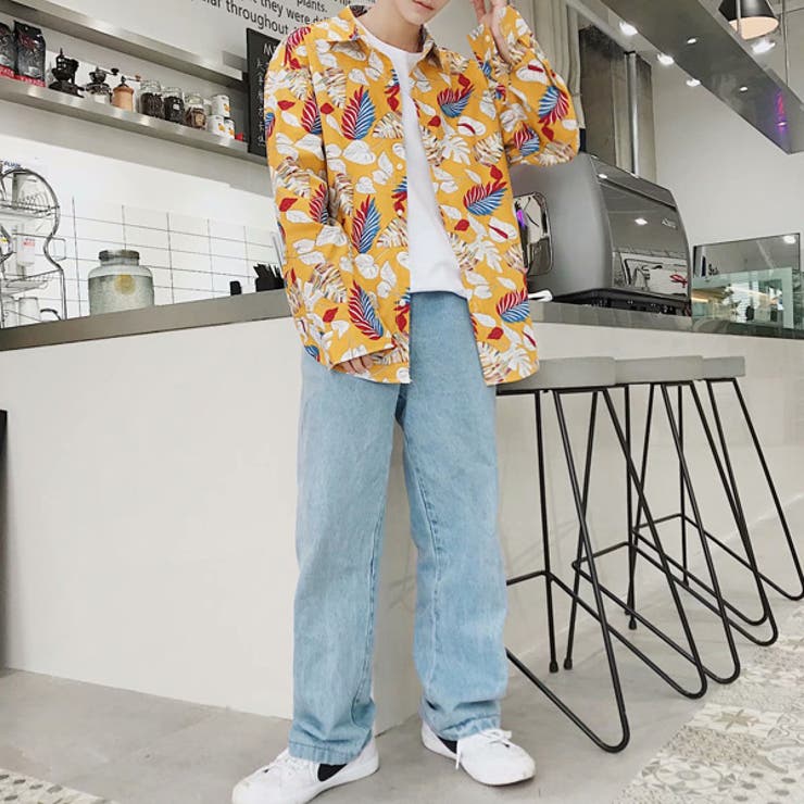 柄シャツ リーフ柄 ボタニカル柄 | Decorative  | 詳細画像6 