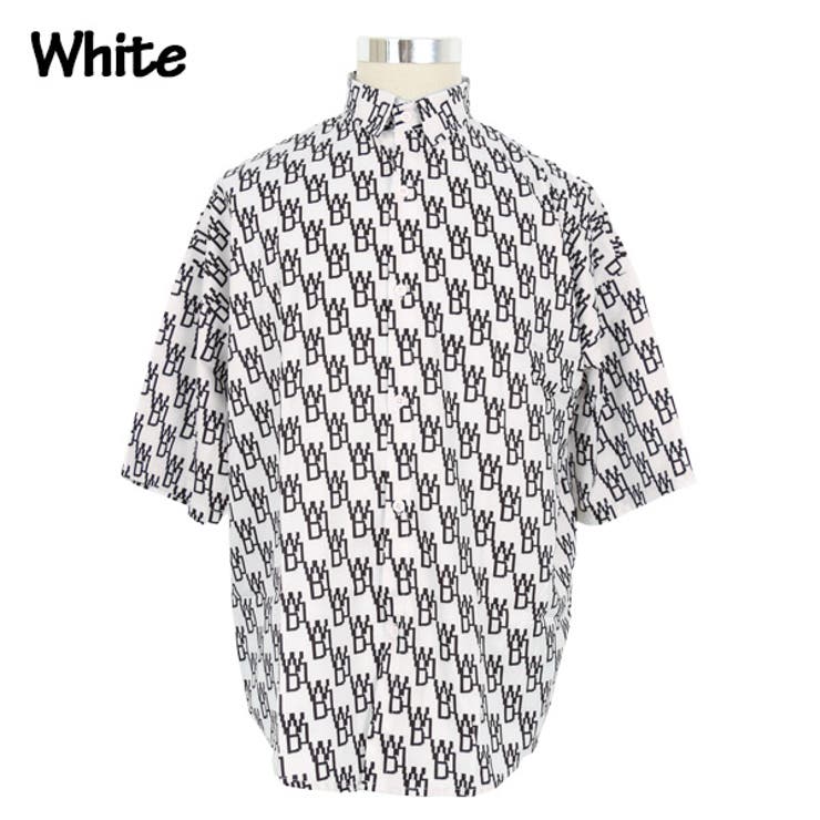 柄シャツ ロゴ柄 総柄[品番：DCTW0003926]｜Decorative