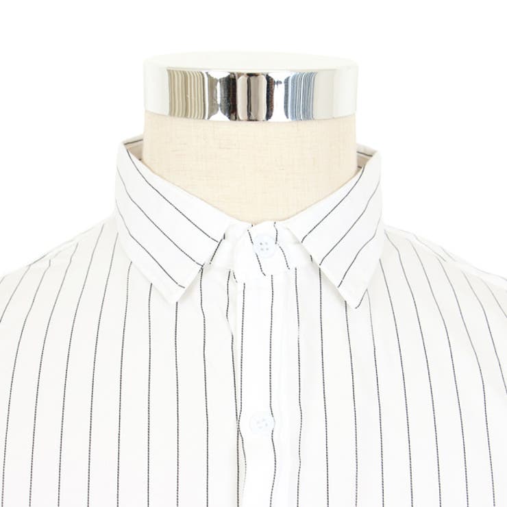 柄シャツ ストライプ柄 半袖[品番：DCTW0003965]｜Decorative