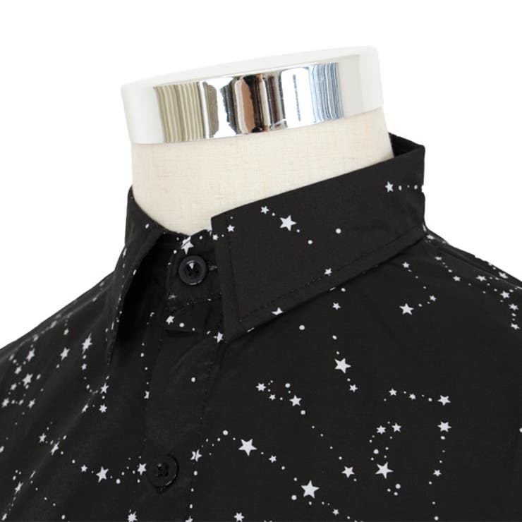 【爆買い！】 柄シャツ 星柄 星座柄[品番：DCTW0003910]｜Decorative シャツ