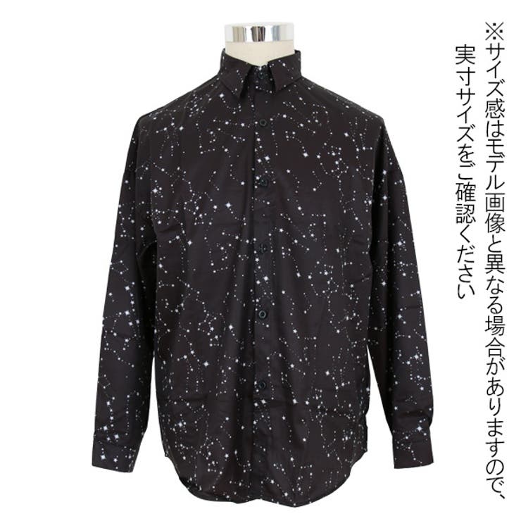 多様な 柄シャツ 星柄 星座柄[品番：DCTW0003910]｜Decorative シャツ