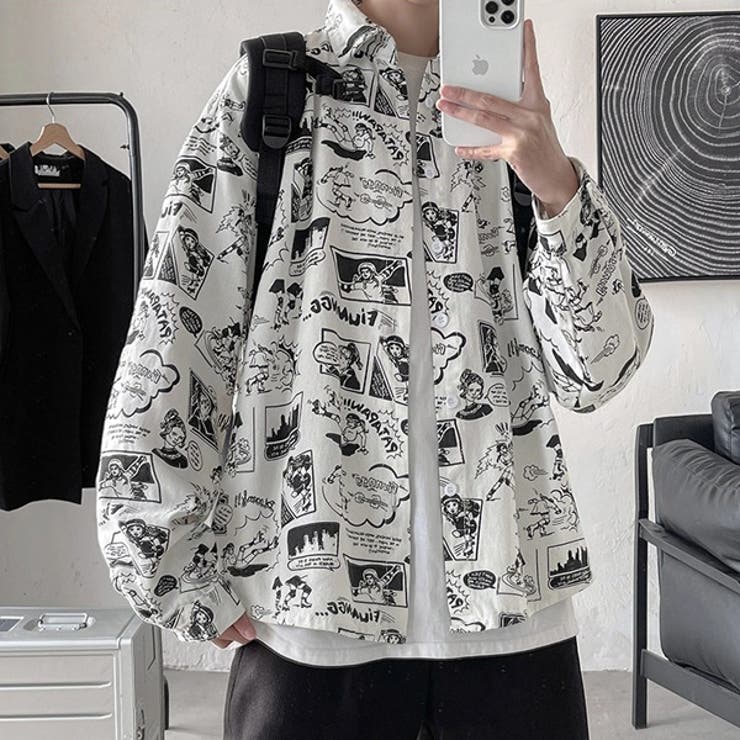 柄シャツ アメコミ風 コミック柄 | Decorative  | 詳細画像4 