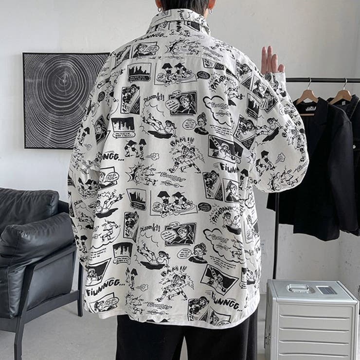 柄シャツ アメコミ風 コミック柄 | Decorative  | 詳細画像5 