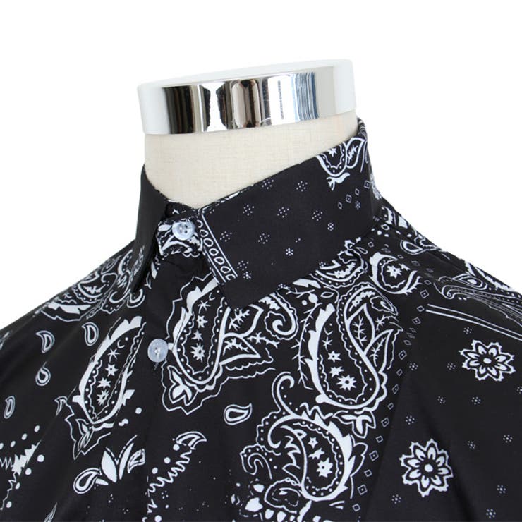 柄シャツ バンダナ柄 長袖[品番：DCTW0003961]｜Decorative