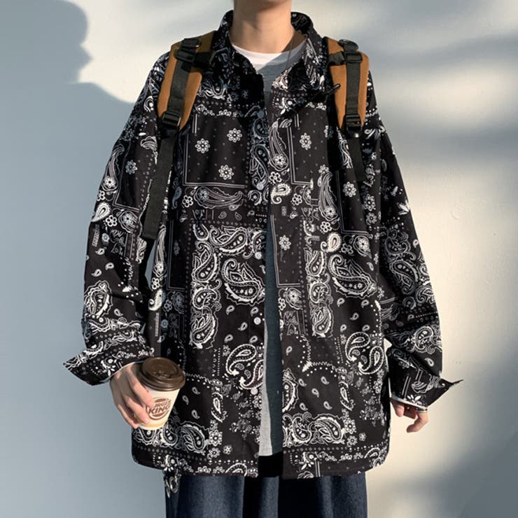 柄シャツ バンダナ柄 長袖[品番：DCTW0003961]｜Decorative