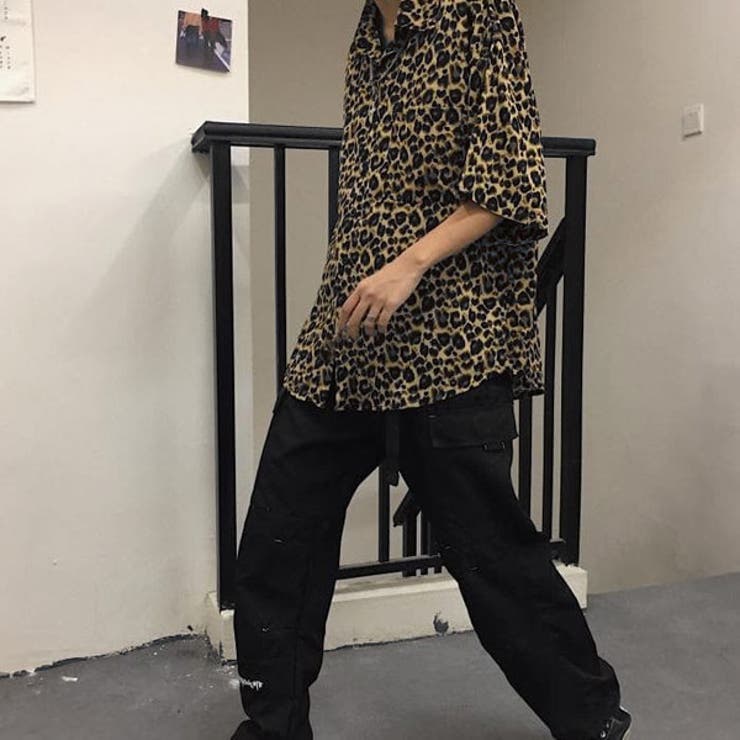 柄シャツ レオパード柄 半袖[品番：DCTW0003988]｜Decorative