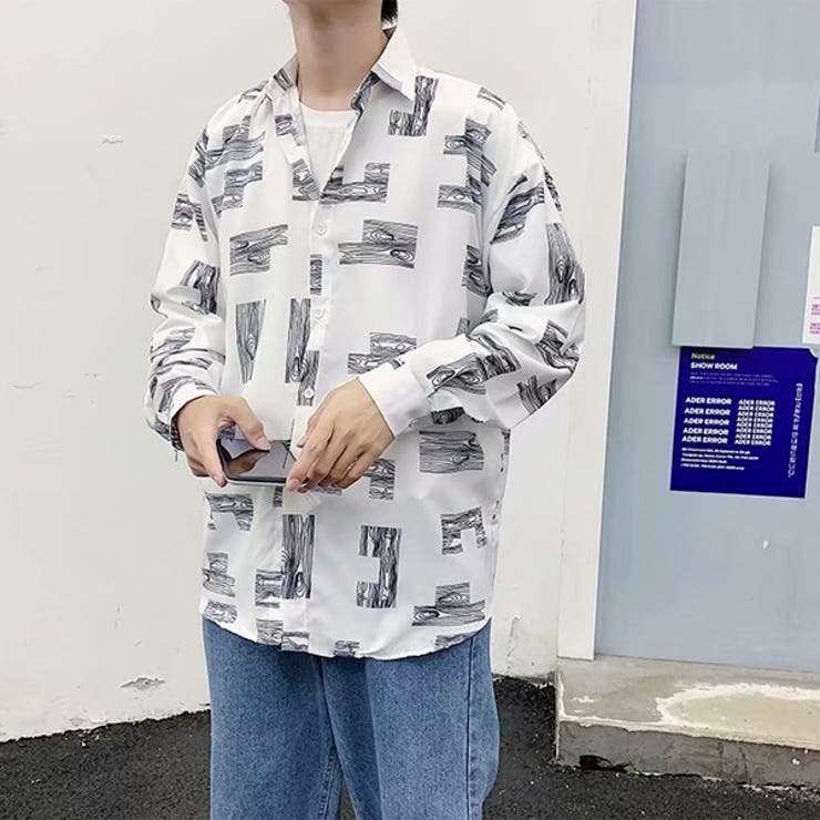 柄シャツ 木目柄 幾何柄 | Decorative  | 詳細画像3 