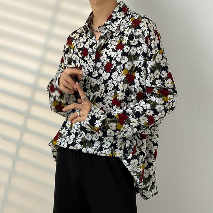 購入者　超美品　CURRENTAGE 花柄シャツ 楽天市場】【冬物限定セール】 極 日本製 フラワー プリント ワイド