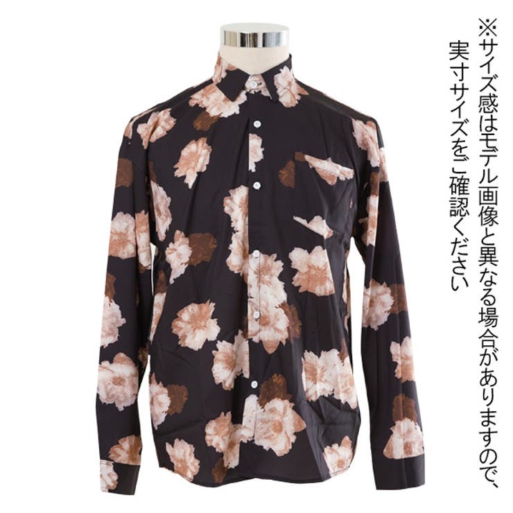 柄シャツ フラワー柄 ブラック | Decorative  | 詳細画像4 