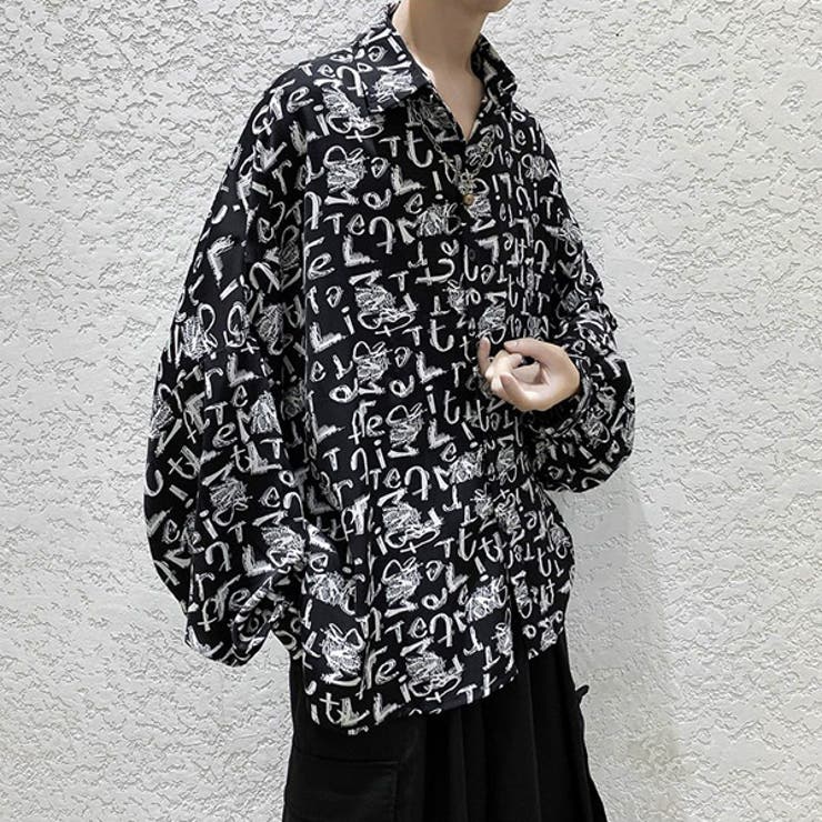 柄シャツ アルファベット柄 ロゴ柄 | Decorative  | 詳細画像5 