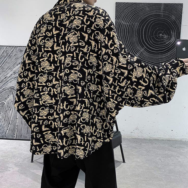 柄シャツ アルファベット柄 ロゴ柄 | Decorative  | 詳細画像9 