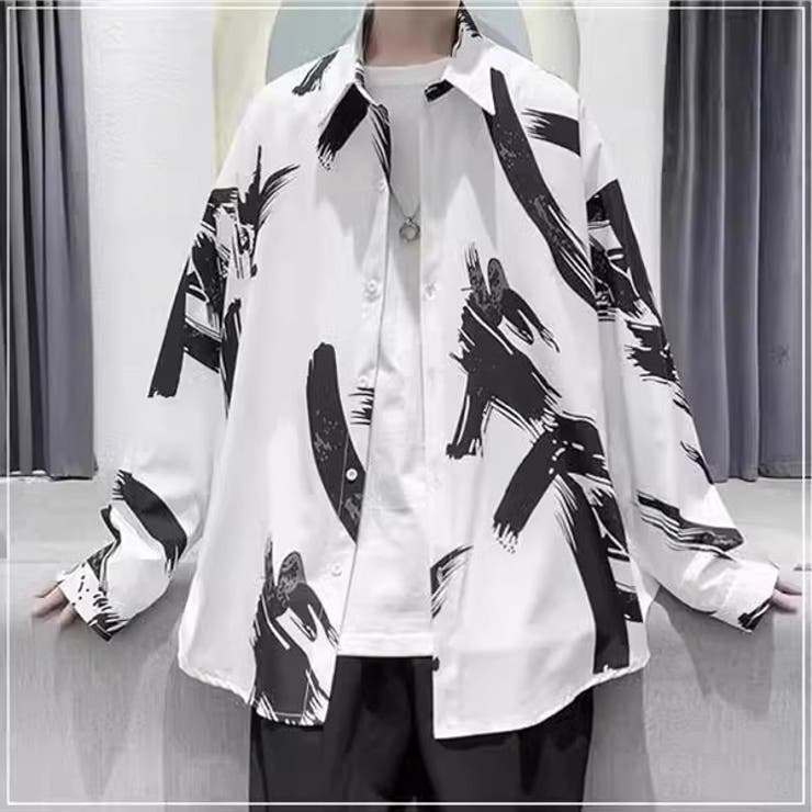 最新作 柄シャツ 筆絵 グラフィティ[品番：DCTW0004332]｜Decorative トップス