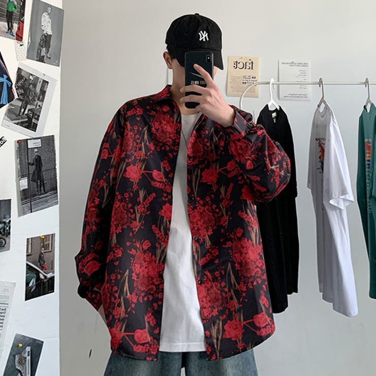 柄シャツ 花柄 ヴィンテージ風[品番：DCTW0004334]｜Decorative  （デコラティブ）のレディースファッション通販｜SHOPLIST（ショップリスト）
