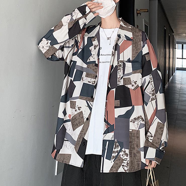 柄シャツ 幾何柄 ジオメトリック | Decorative  | 詳細画像7 