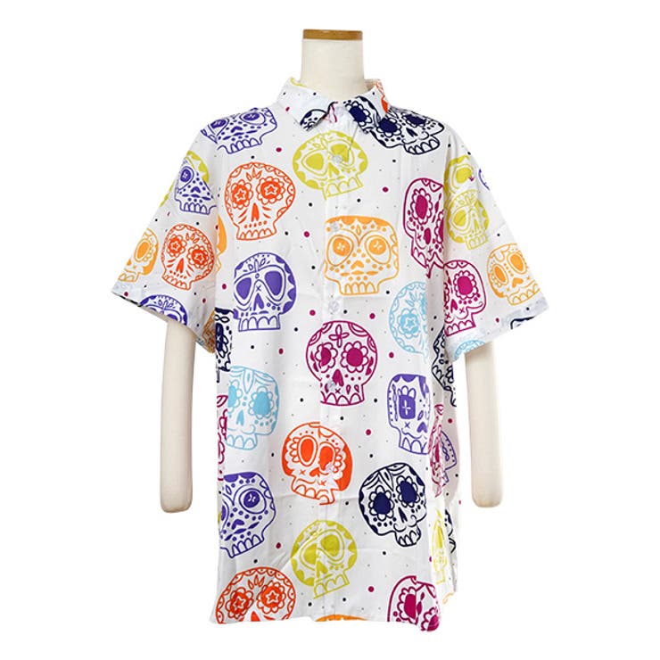 柄シャツ ドクロ ガイコツ | Decorative  | 詳細画像2 
