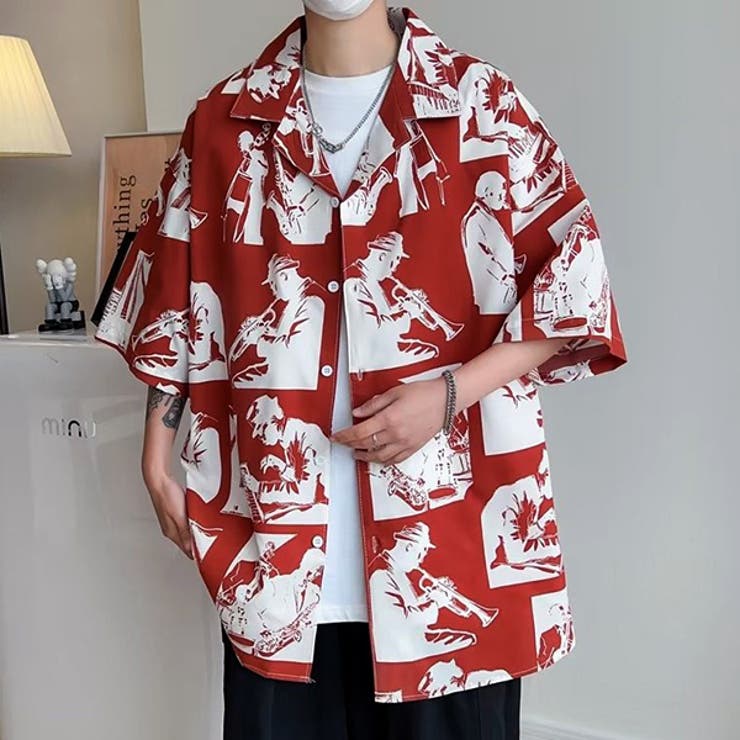 柄シャツ ジャズ バンド[品番：DCTW0004427]｜Decorative