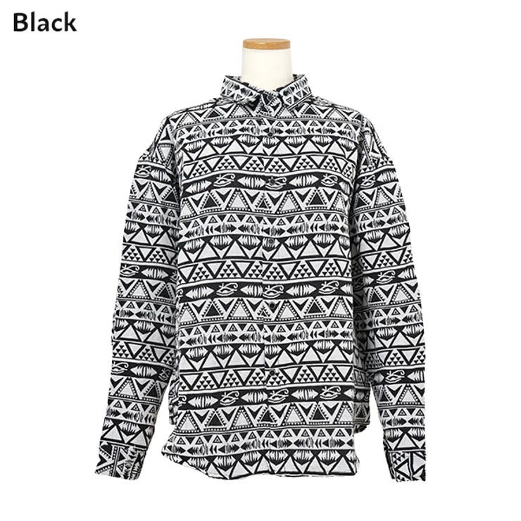 柄シャツ ジャカード 三角[品番：DCTW0004430]｜Decorative