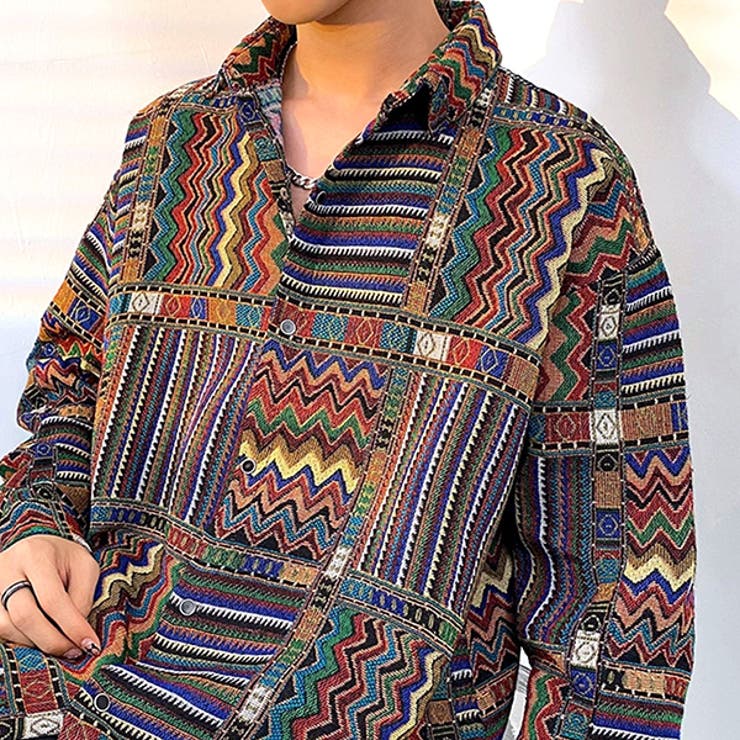 柄シャツ ジャカード 幾何柄 | Decorative  | 詳細画像2 