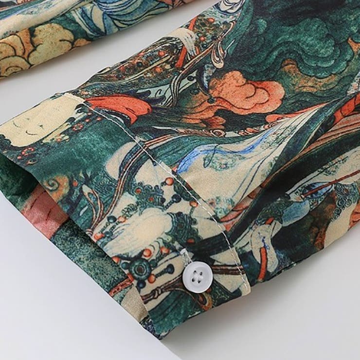 柄シャツ 菩薩 菩薩柄 | Decorative  | 詳細画像3 