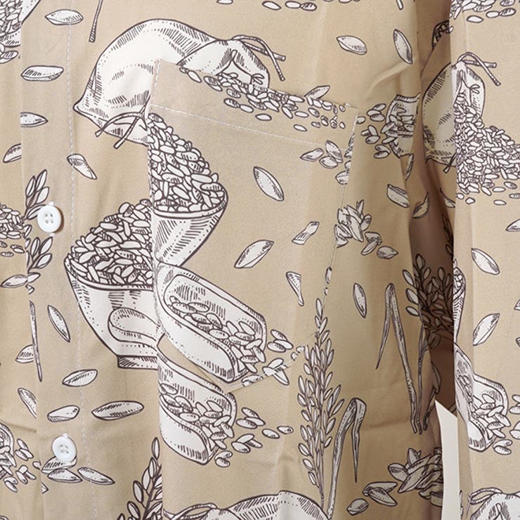 柄シャツ 小麦 小麦柄 | Decorative  | 詳細画像6 