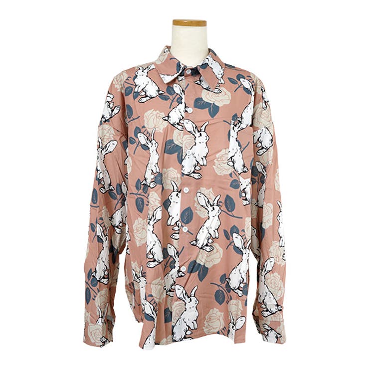 柄シャツ うさぎ ウサギ柄[品番：DCTW0004469]｜Decorative