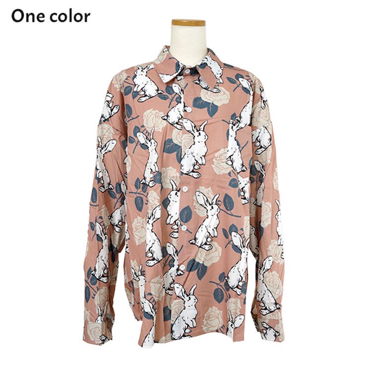 柄シャツ うさぎ ウサギ柄[品番：DCTW0004469]｜Decorative  （デコラティブ）のレディースファッション通販｜SHOPLIST（ショップリスト）