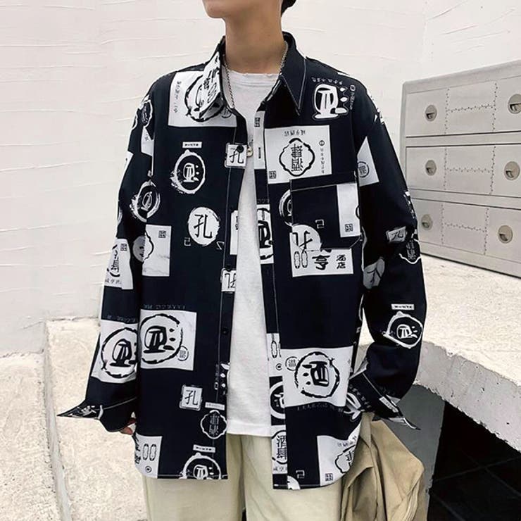 お酒柄　紳士　ハンドメイドの長袖シャツ 71pyGA-9bvL._UF350,350_QL80_.jpg