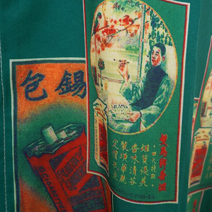 柄シャツ ポスターレトロ タバコ | Decorative  | 詳細画像8 