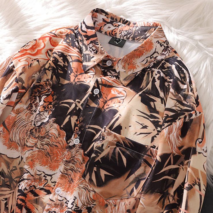 柄シャツ トラ 虎[品番：DCTW0004491]｜Decorative  （デコラティブ）のレディースファッション通販｜SHOPLIST（ショップリスト）