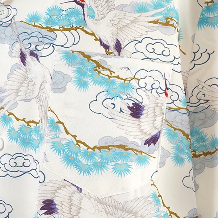 柄シャツ 瑞雲 雲柄[品番：DCTW0004539]｜Decorative