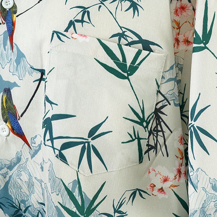 柄シャツ インコ オウム | Decorative  | 詳細画像5 
