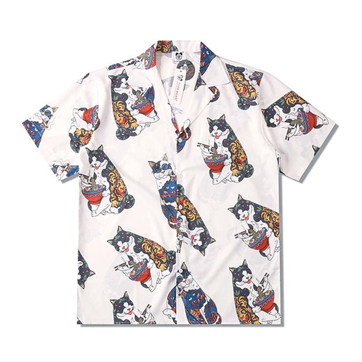 柄シャツ 猫柄 キャット | Decorative  | 詳細画像1 