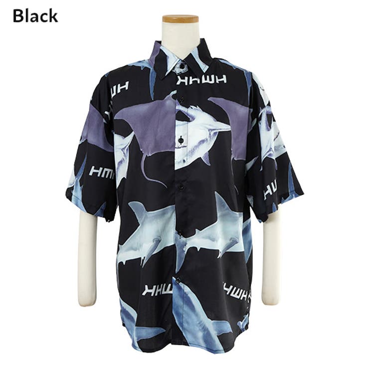 柄シャツ サメ柄 サメ | Decorative  | 詳細画像13 