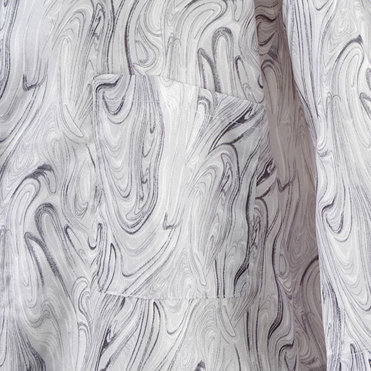 柄シャツ マーブル柄 マーブル[品番：DCTW0004602]｜Decorative