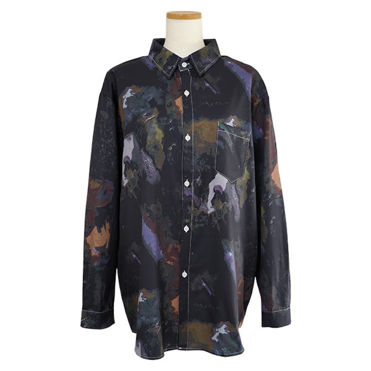 柄シャツ マーブル柄 大理石柄 | Decorative  | 詳細画像3 