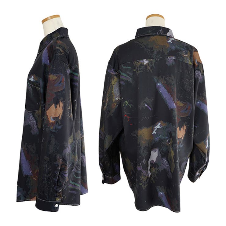 柄シャツ マーブル柄 大理石柄 | Decorative  | 詳細画像4 