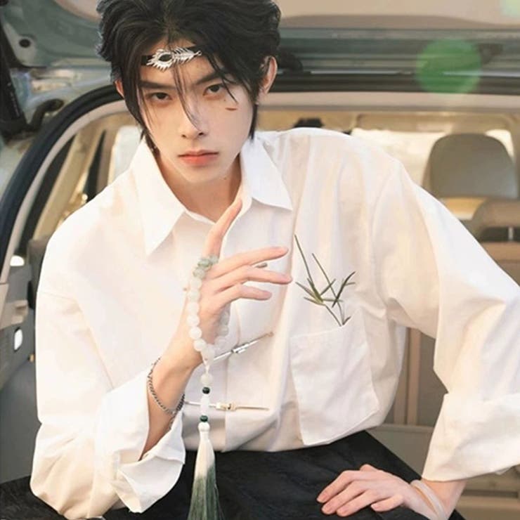 柄シャツ 刺繍 竹 | Decorative  | 詳細画像7 