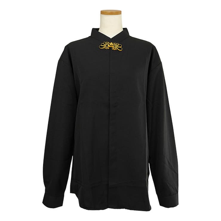 黒シャツ ワンポイント チャイナ風 | Decorative  | 詳細画像5 