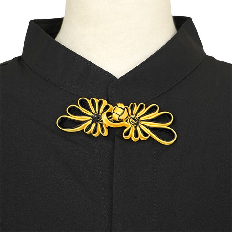 黒シャツ ワンポイント チャイナ風 | Decorative  | 詳細画像7 