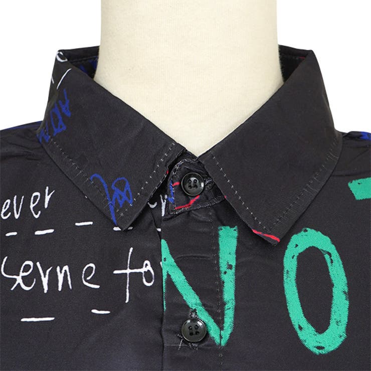 柄シャツ グラフィティプリント 落書き柄 | Decorative  | 詳細画像4 