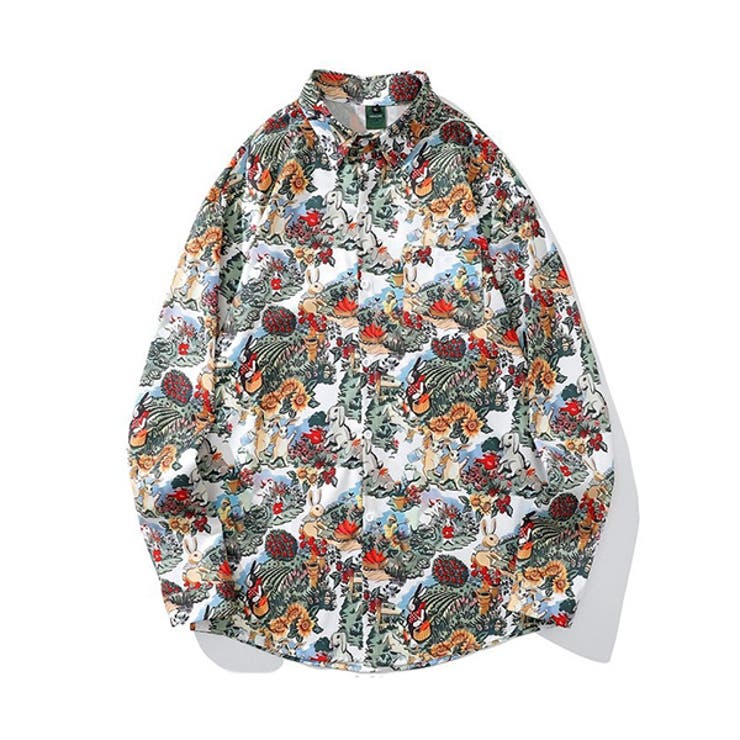 柄シャツ ウサギ柄 うさぎ | Decorative  | 詳細画像1 