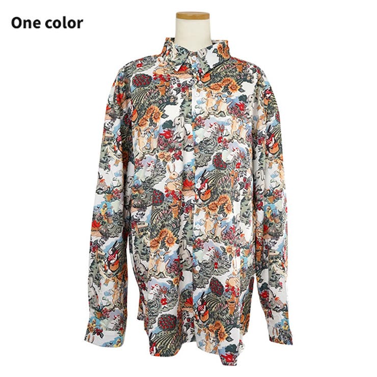 柄シャツ ウサギ柄 うさぎ | Decorative  | 詳細画像7 