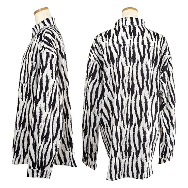柄シャツ ゼブラ柄 ゼブラ[品番：DCTW0004649]｜Decorative