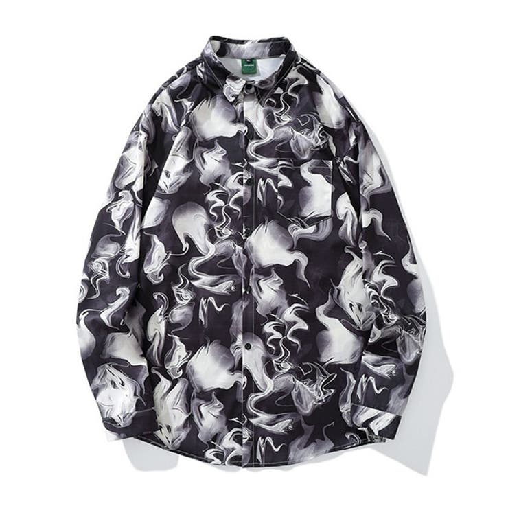 柄シャツ クラゲ柄 くらげ[品番：DCTW0004650]｜Decorative